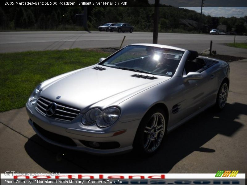 Brilliant Silver Metallic / Ash 2005 Mercedes-Benz SL 500 Roadster