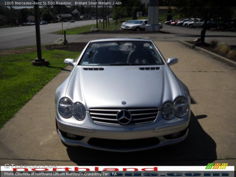 Brilliant Silver Metallic / Ash 2005 Mercedes-Benz SL 500 Roadster