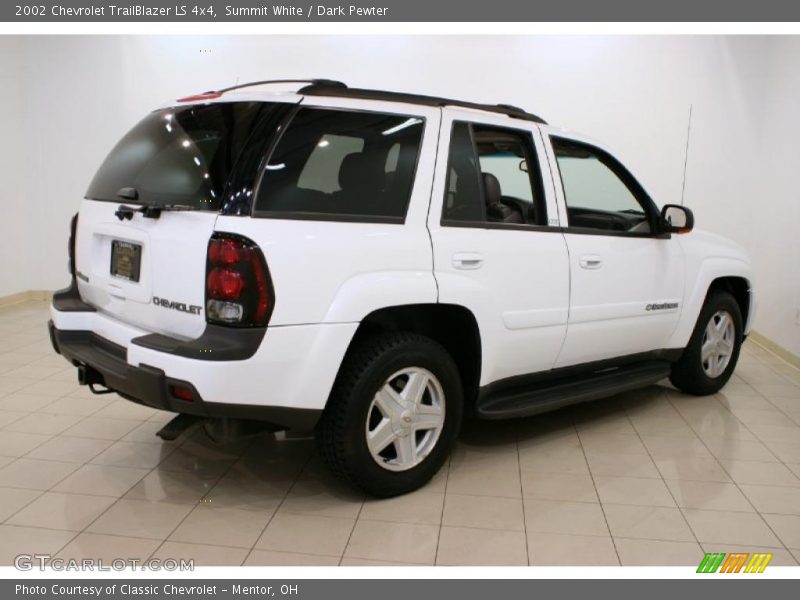 Summit White / Dark Pewter 2002 Chevrolet TrailBlazer LS 4x4