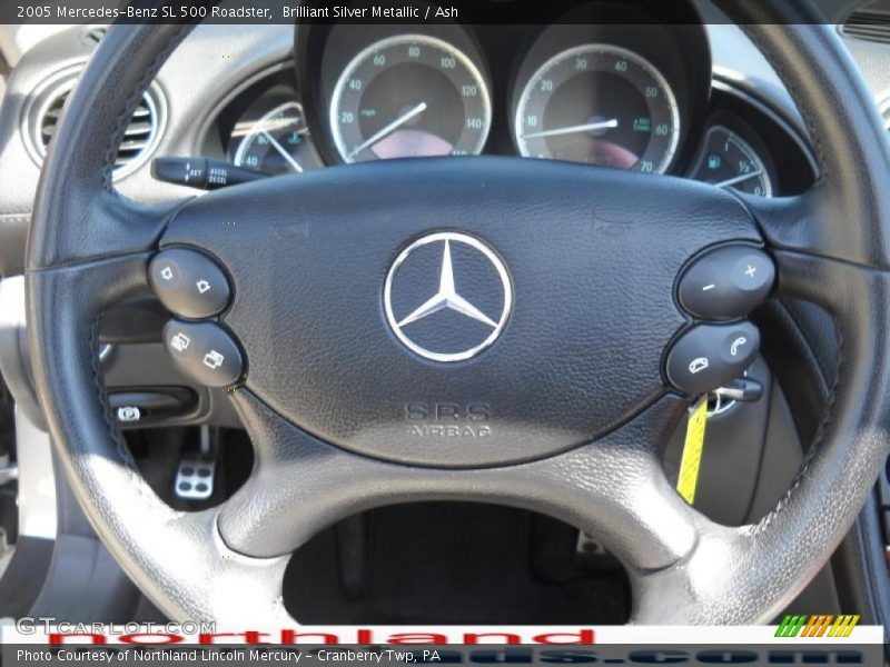 Brilliant Silver Metallic / Ash 2005 Mercedes-Benz SL 500 Roadster