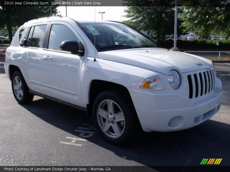 Stone White / Dark Slate Gray 2010 Jeep Compass Sport