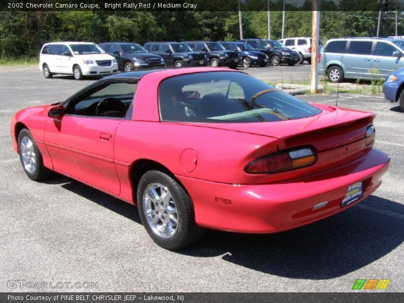 Bright Rally Red / Medium Gray 2002 Chevrolet Camaro Coupe