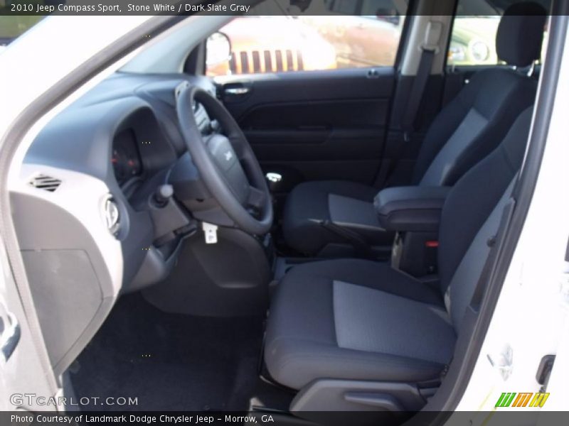 Stone White / Dark Slate Gray 2010 Jeep Compass Sport