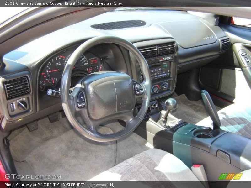 Bright Rally Red / Medium Gray 2002 Chevrolet Camaro Coupe