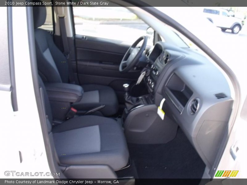 Stone White / Dark Slate Gray 2010 Jeep Compass Sport