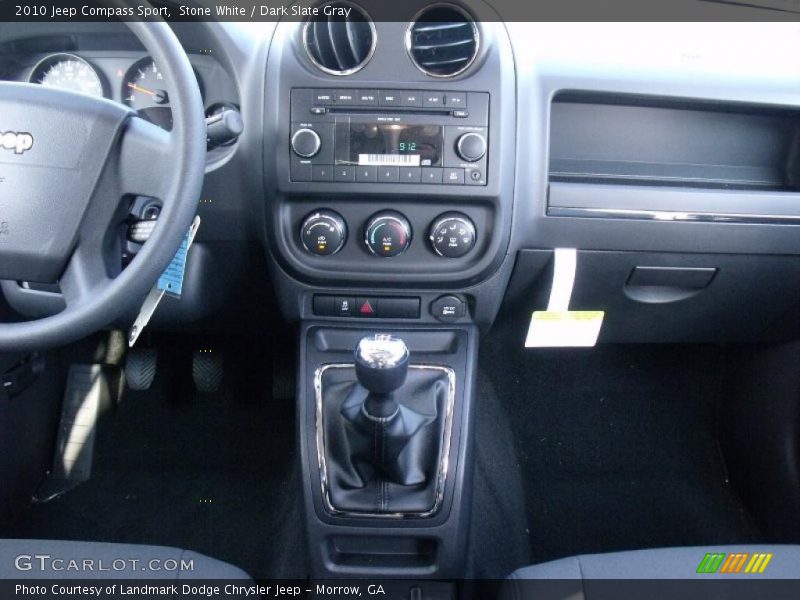 Stone White / Dark Slate Gray 2010 Jeep Compass Sport