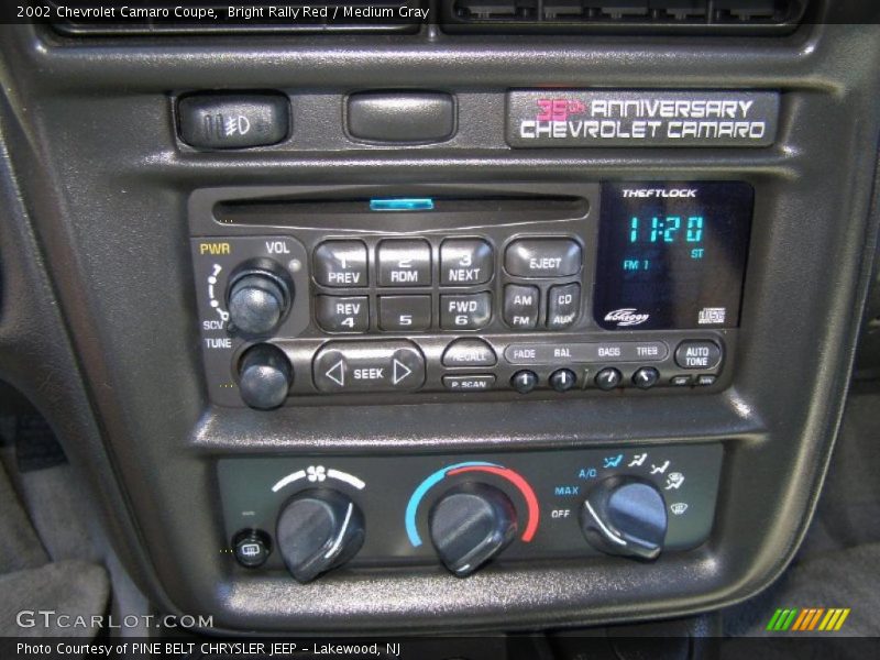 Bright Rally Red / Medium Gray 2002 Chevrolet Camaro Coupe