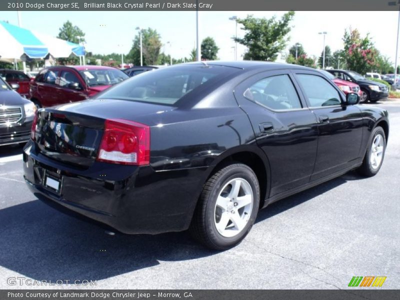 Brilliant Black Crystal Pearl / Dark Slate Gray 2010 Dodge Charger SE