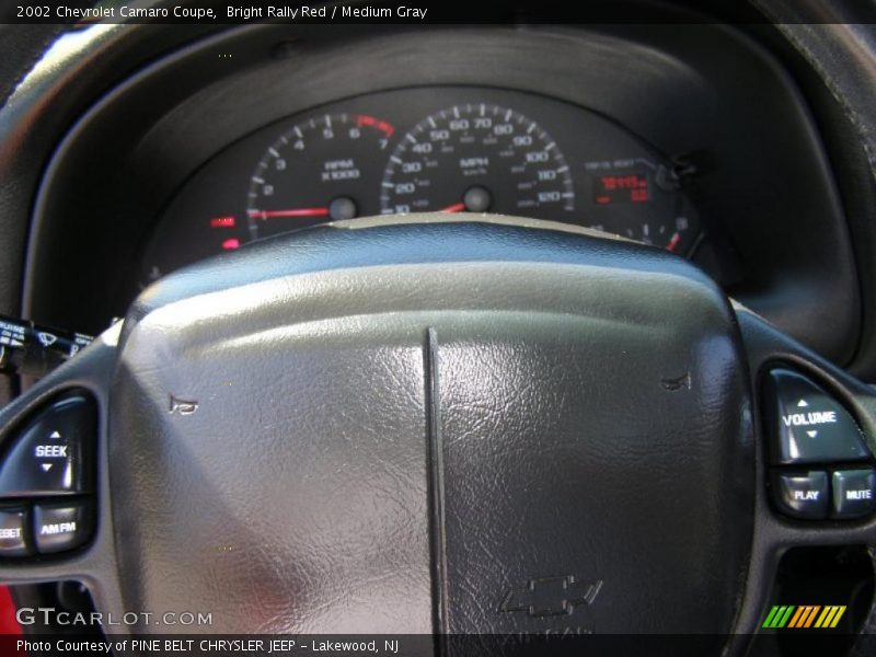 Bright Rally Red / Medium Gray 2002 Chevrolet Camaro Coupe