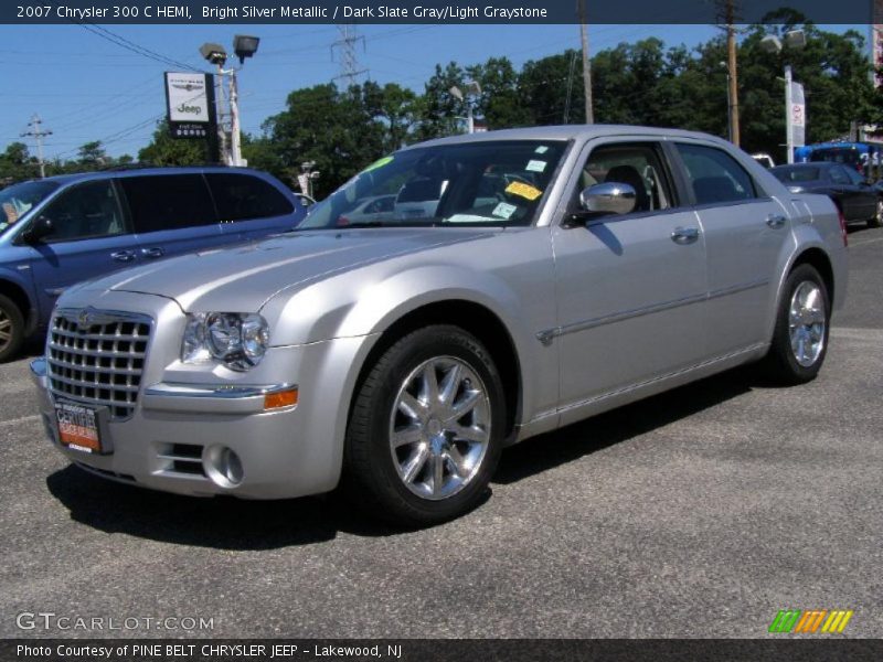 Bright Silver Metallic / Dark Slate Gray/Light Graystone 2007 Chrysler 300 C HEMI