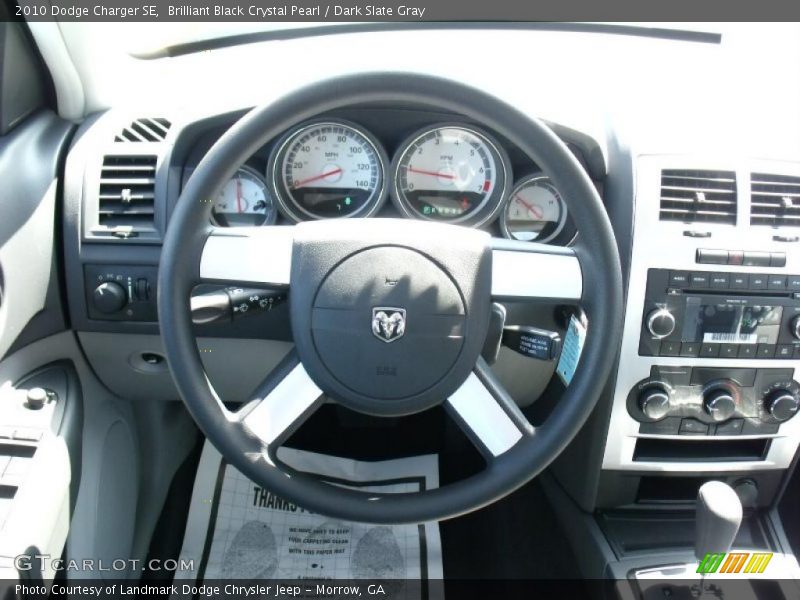 Brilliant Black Crystal Pearl / Dark Slate Gray 2010 Dodge Charger SE