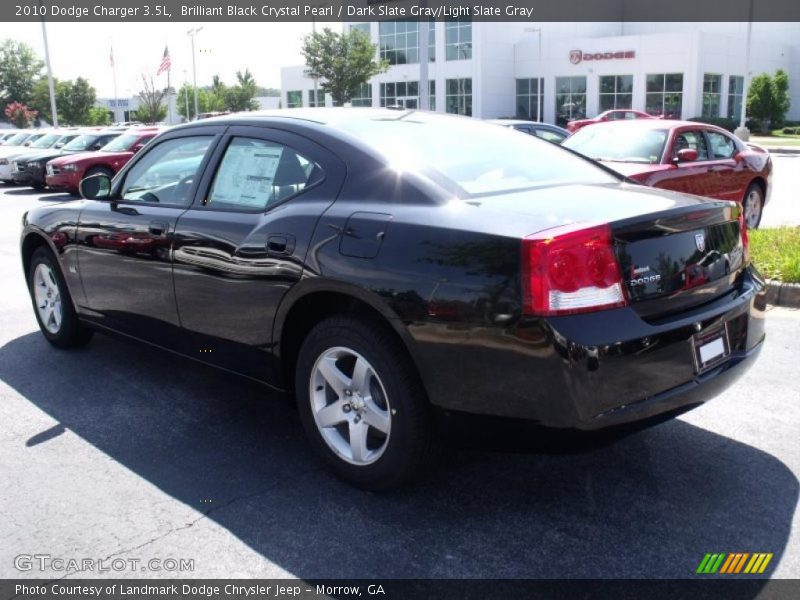 Brilliant Black Crystal Pearl / Dark Slate Gray/Light Slate Gray 2010 Dodge Charger 3.5L