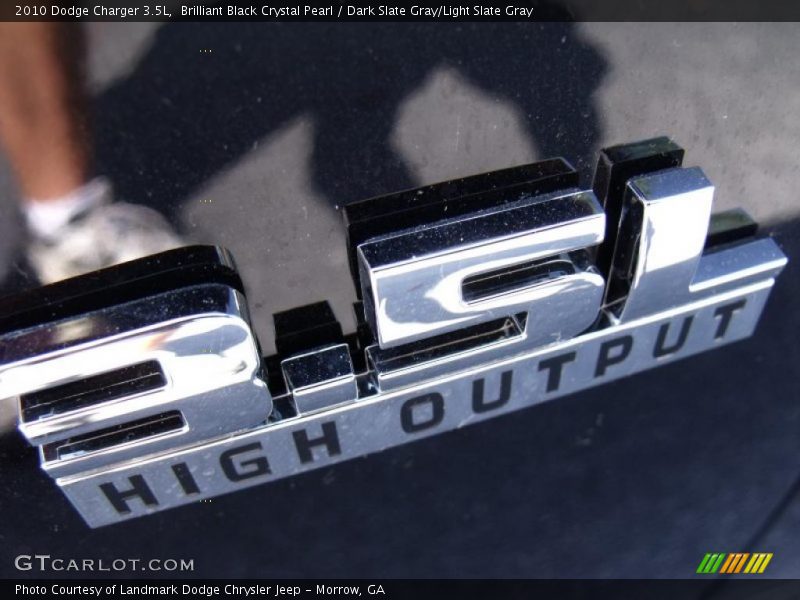 Brilliant Black Crystal Pearl / Dark Slate Gray/Light Slate Gray 2010 Dodge Charger 3.5L