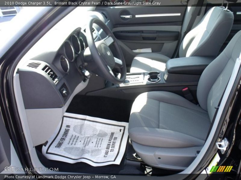 Brilliant Black Crystal Pearl / Dark Slate Gray/Light Slate Gray 2010 Dodge Charger 3.5L
