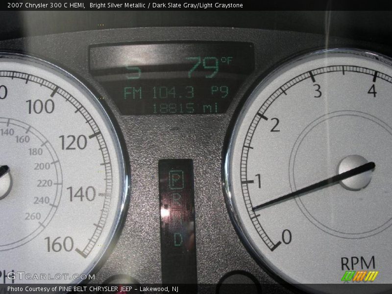 Bright Silver Metallic / Dark Slate Gray/Light Graystone 2007 Chrysler 300 C HEMI
