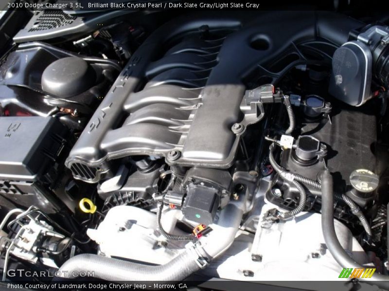 Brilliant Black Crystal Pearl / Dark Slate Gray/Light Slate Gray 2010 Dodge Charger 3.5L