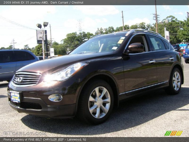 Dark Currant / Chestnut 2009 Infiniti EX 35 Journey AWD
