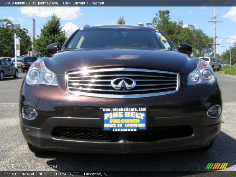 Dark Currant / Chestnut 2009 Infiniti EX 35 Journey AWD