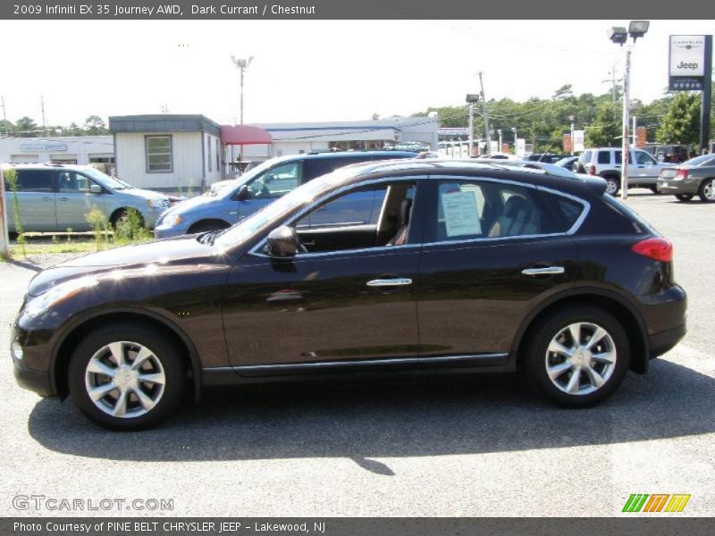 Dark Currant / Chestnut 2009 Infiniti EX 35 Journey AWD