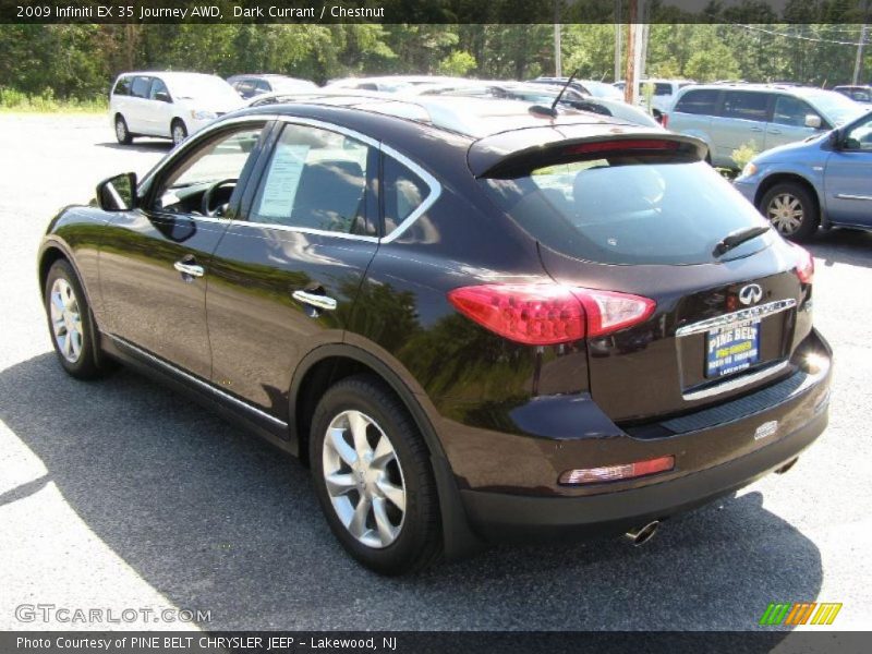 Dark Currant / Chestnut 2009 Infiniti EX 35 Journey AWD