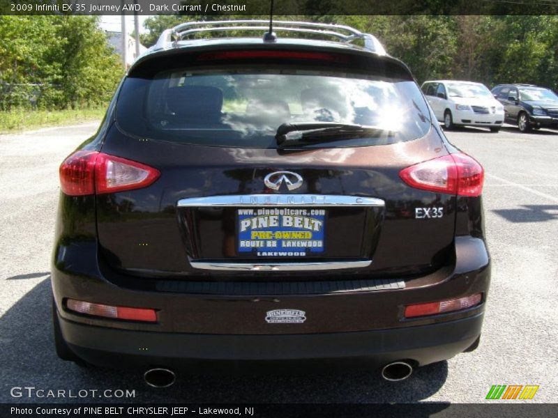 Dark Currant / Chestnut 2009 Infiniti EX 35 Journey AWD