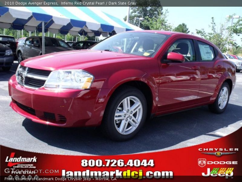 Inferno Red Crystal Pearl / Dark Slate Gray 2010 Dodge Avenger Express