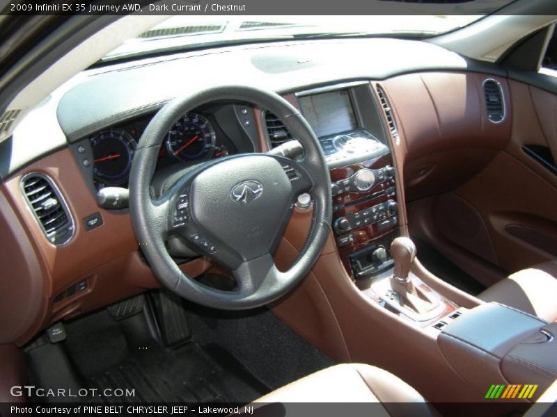 Dark Currant / Chestnut 2009 Infiniti EX 35 Journey AWD