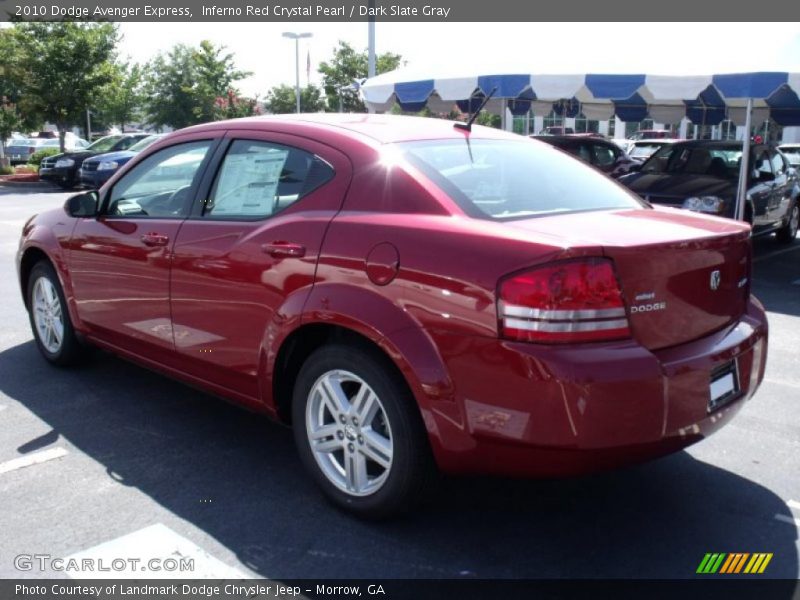 Inferno Red Crystal Pearl / Dark Slate Gray 2010 Dodge Avenger Express