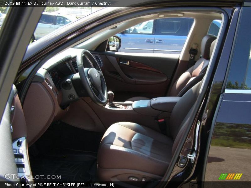 Dark Currant / Chestnut 2009 Infiniti EX 35 Journey AWD