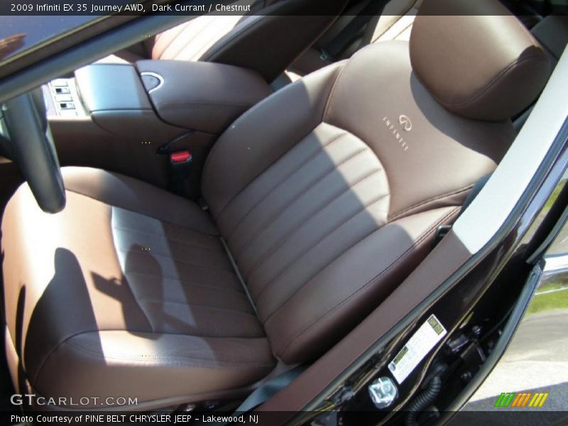 Dark Currant / Chestnut 2009 Infiniti EX 35 Journey AWD