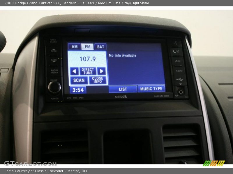Modern Blue Pearl / Medium Slate Gray/Light Shale 2008 Dodge Grand Caravan SXT