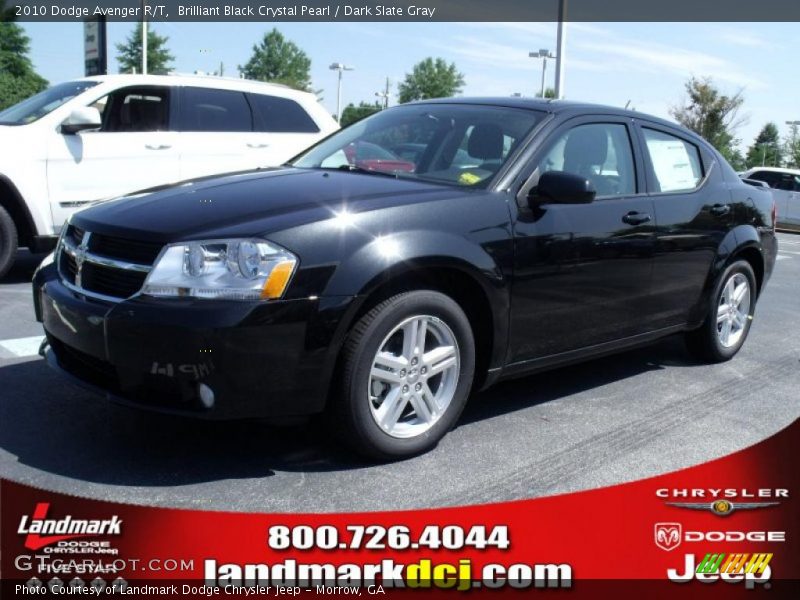 Brilliant Black Crystal Pearl / Dark Slate Gray 2010 Dodge Avenger R/T