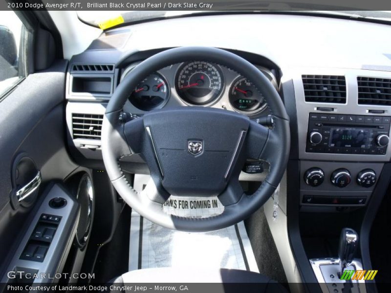 Brilliant Black Crystal Pearl / Dark Slate Gray 2010 Dodge Avenger R/T