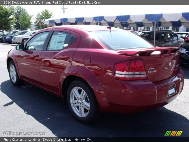 Inferno Red Crystal Pearl / Dark Slate Gray 2010 Dodge Avenger R/T
