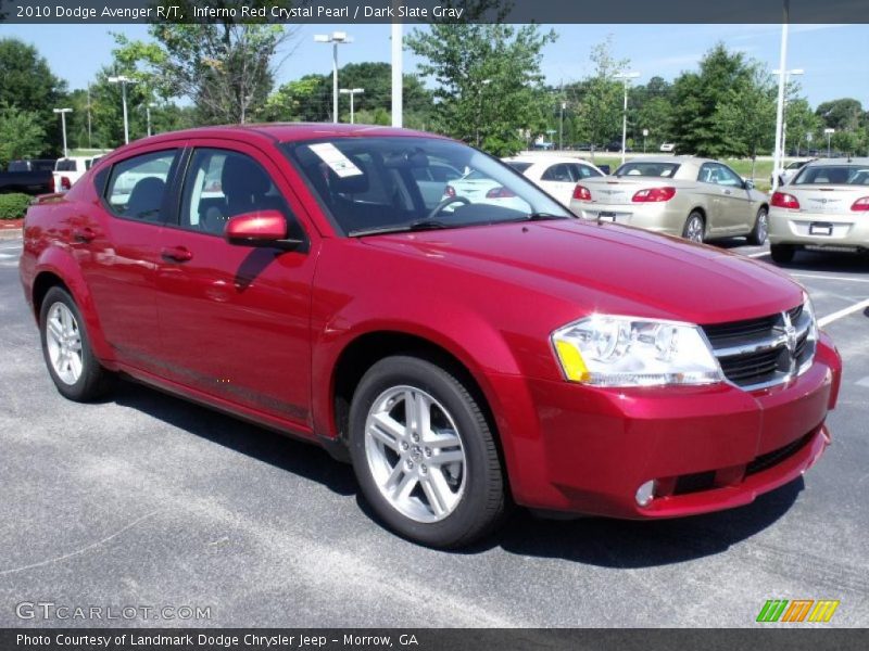 Inferno Red Crystal Pearl / Dark Slate Gray 2010 Dodge Avenger R/T