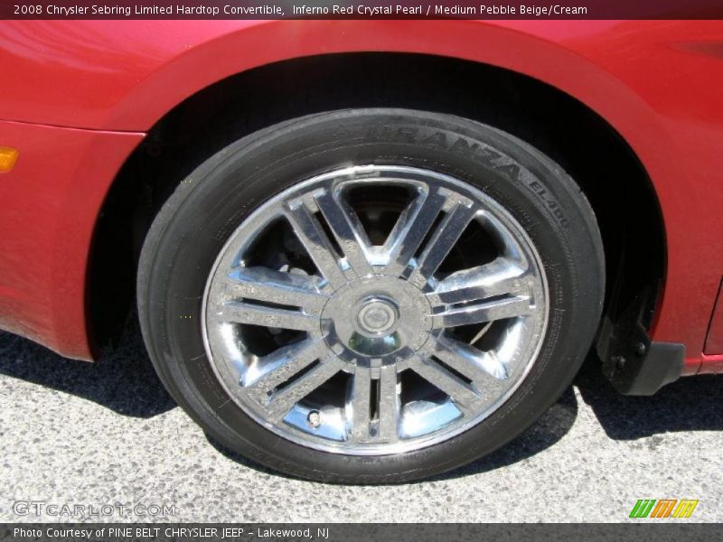 Inferno Red Crystal Pearl / Medium Pebble Beige/Cream 2008 Chrysler Sebring Limited Hardtop Convertible