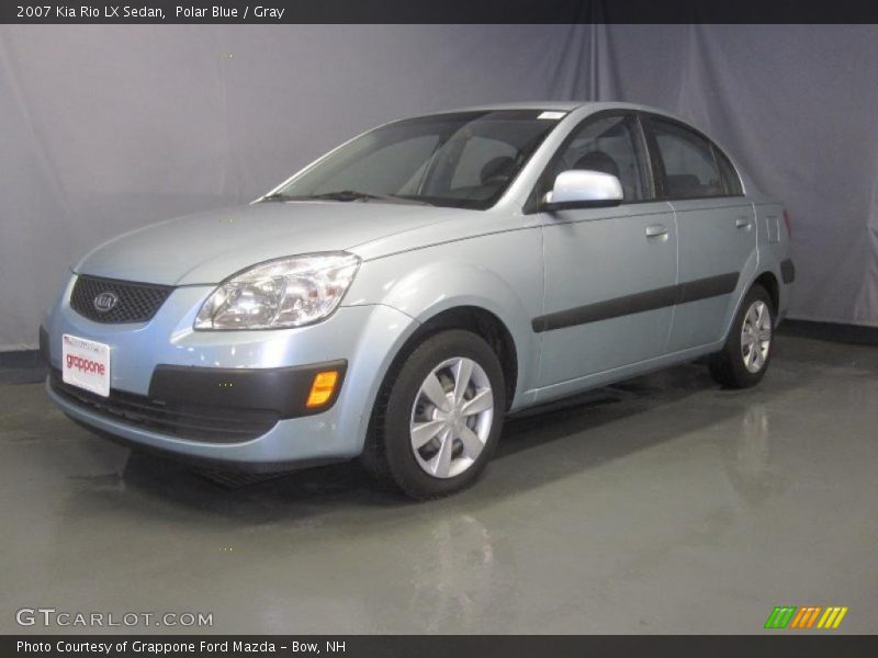 Polar Blue / Gray 2007 Kia Rio LX Sedan