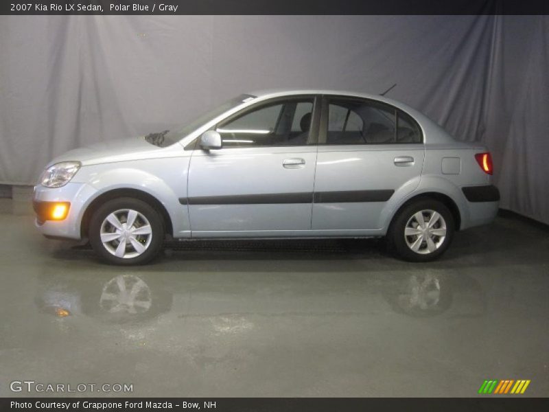 Polar Blue / Gray 2007 Kia Rio LX Sedan