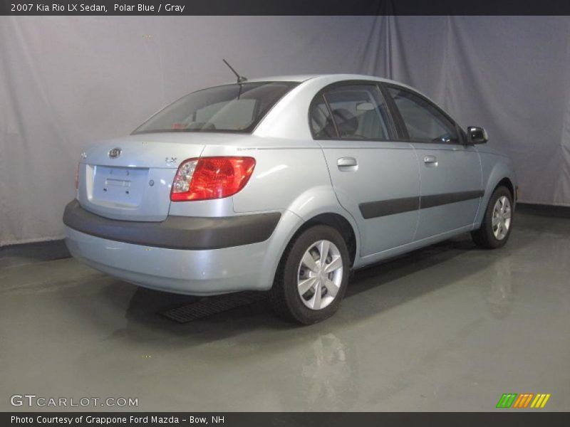 Polar Blue / Gray 2007 Kia Rio LX Sedan