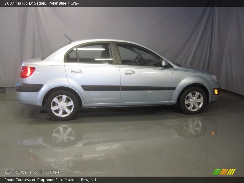 Polar Blue / Gray 2007 Kia Rio LX Sedan