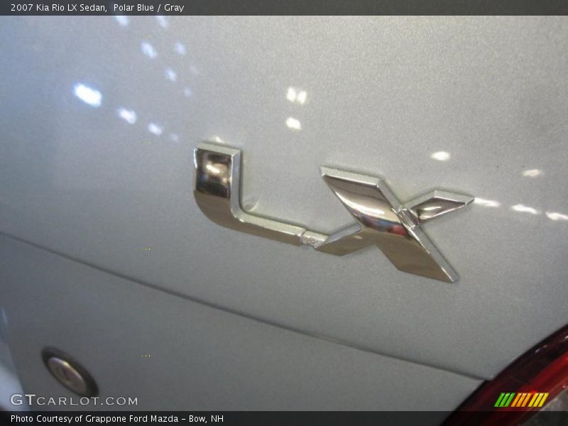 Polar Blue / Gray 2007 Kia Rio LX Sedan
