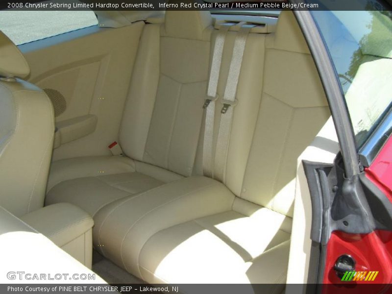 Inferno Red Crystal Pearl / Medium Pebble Beige/Cream 2008 Chrysler Sebring Limited Hardtop Convertible