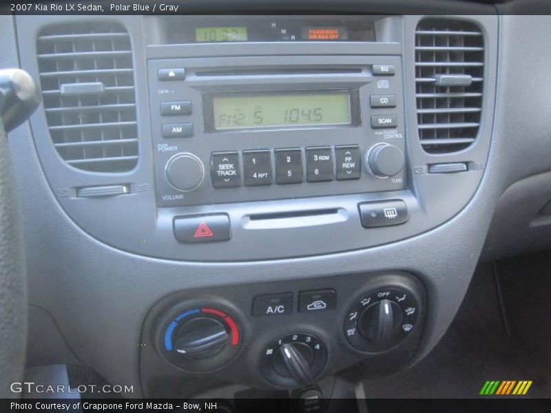 Polar Blue / Gray 2007 Kia Rio LX Sedan