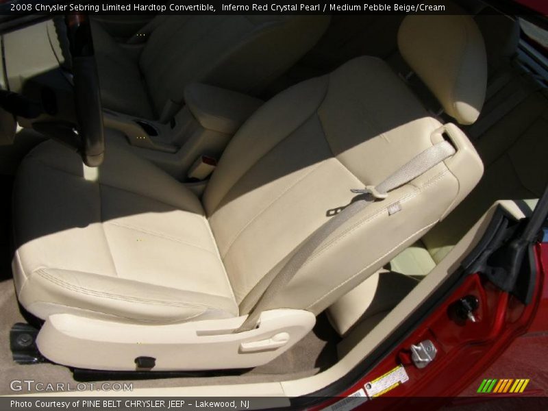 Inferno Red Crystal Pearl / Medium Pebble Beige/Cream 2008 Chrysler Sebring Limited Hardtop Convertible