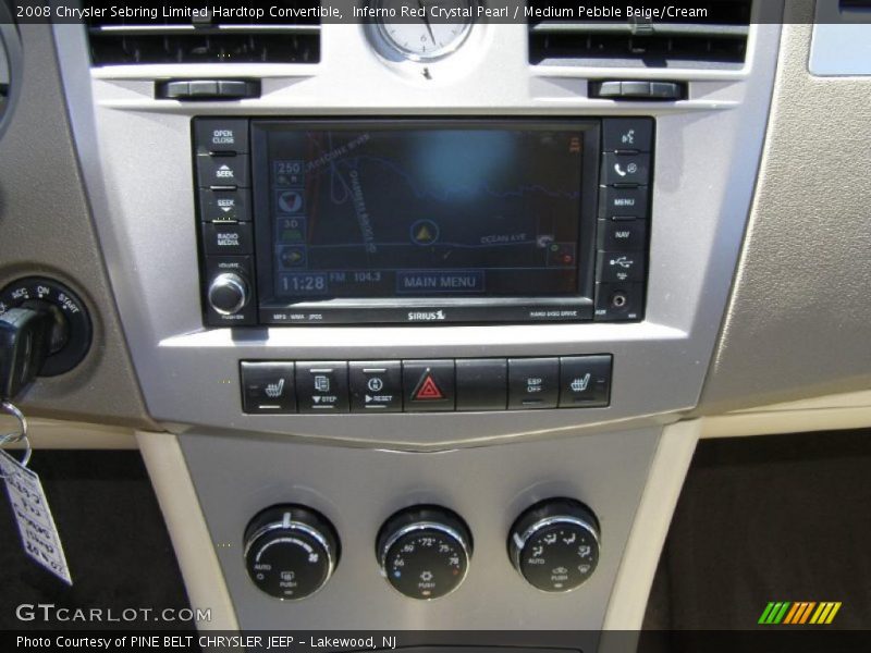 Inferno Red Crystal Pearl / Medium Pebble Beige/Cream 2008 Chrysler Sebring Limited Hardtop Convertible