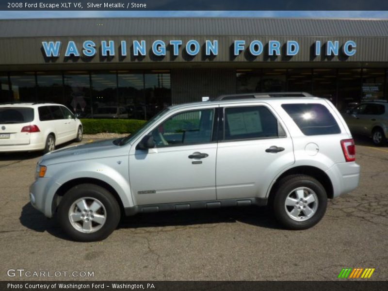 Silver Metallic / Stone 2008 Ford Escape XLT V6