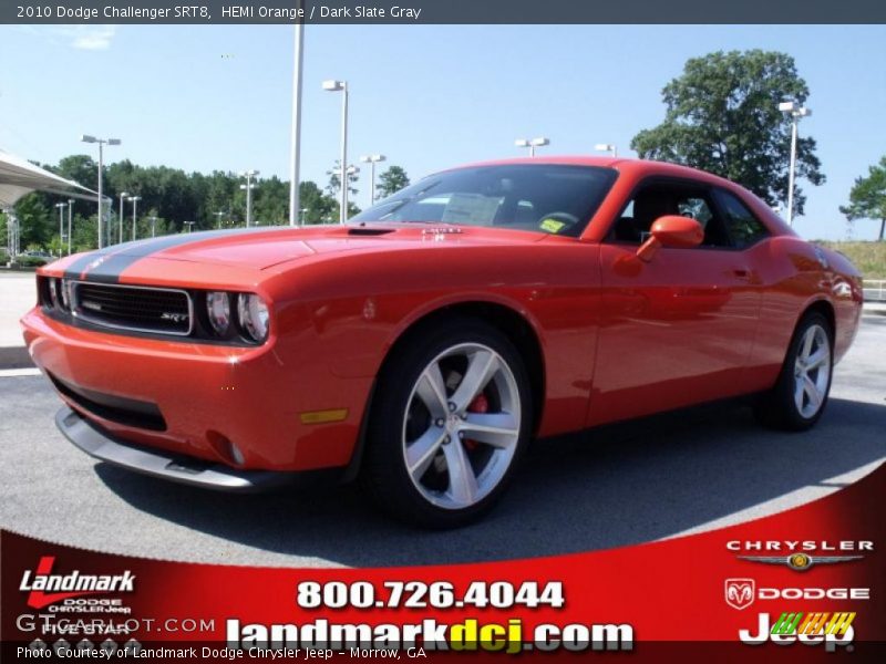 HEMI Orange / Dark Slate Gray 2010 Dodge Challenger SRT8