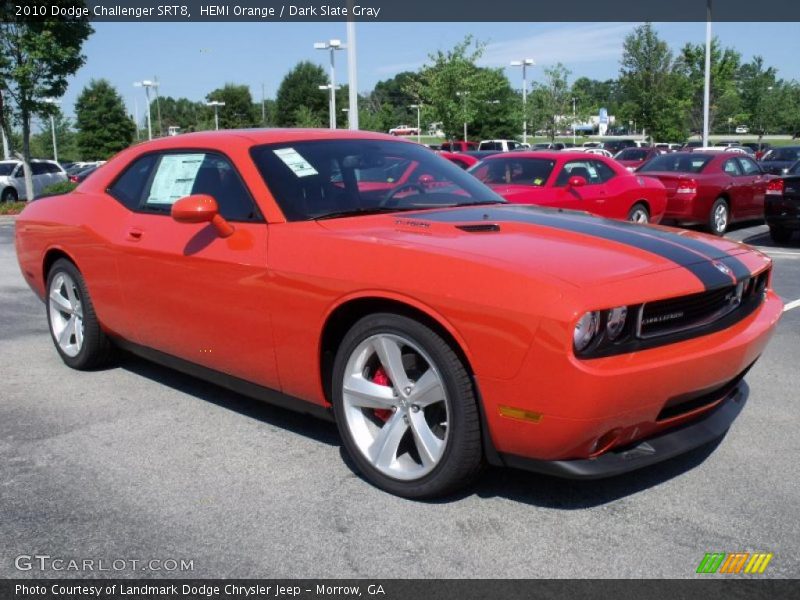HEMI Orange / Dark Slate Gray 2010 Dodge Challenger SRT8
