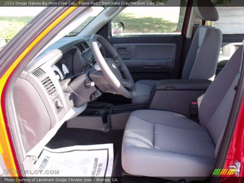 Flame Red / Dark Slate Gray/Medium Slate Gray 2010 Dodge Dakota Big Horn Crew Cab
