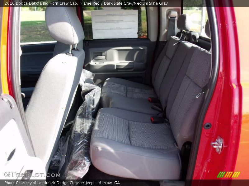 Flame Red / Dark Slate Gray/Medium Slate Gray 2010 Dodge Dakota Big Horn Crew Cab